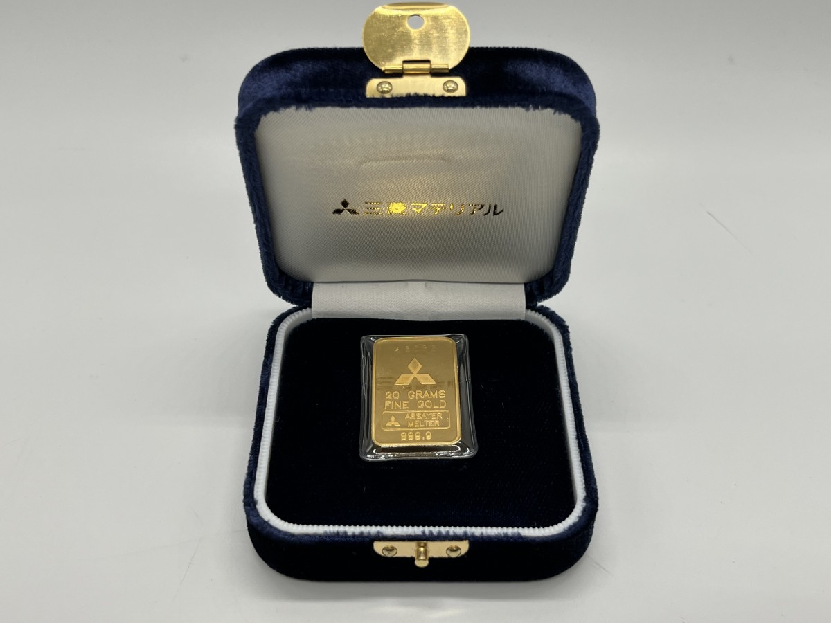 純金 インゴット 24金 買取】三菱マテリアル 20gを買取！高価買取店おい蔵 |  アトム・コミュニケーションズ（買取専門店おい蔵）アトム・コミュニケーションズ（買取専門店おい蔵）